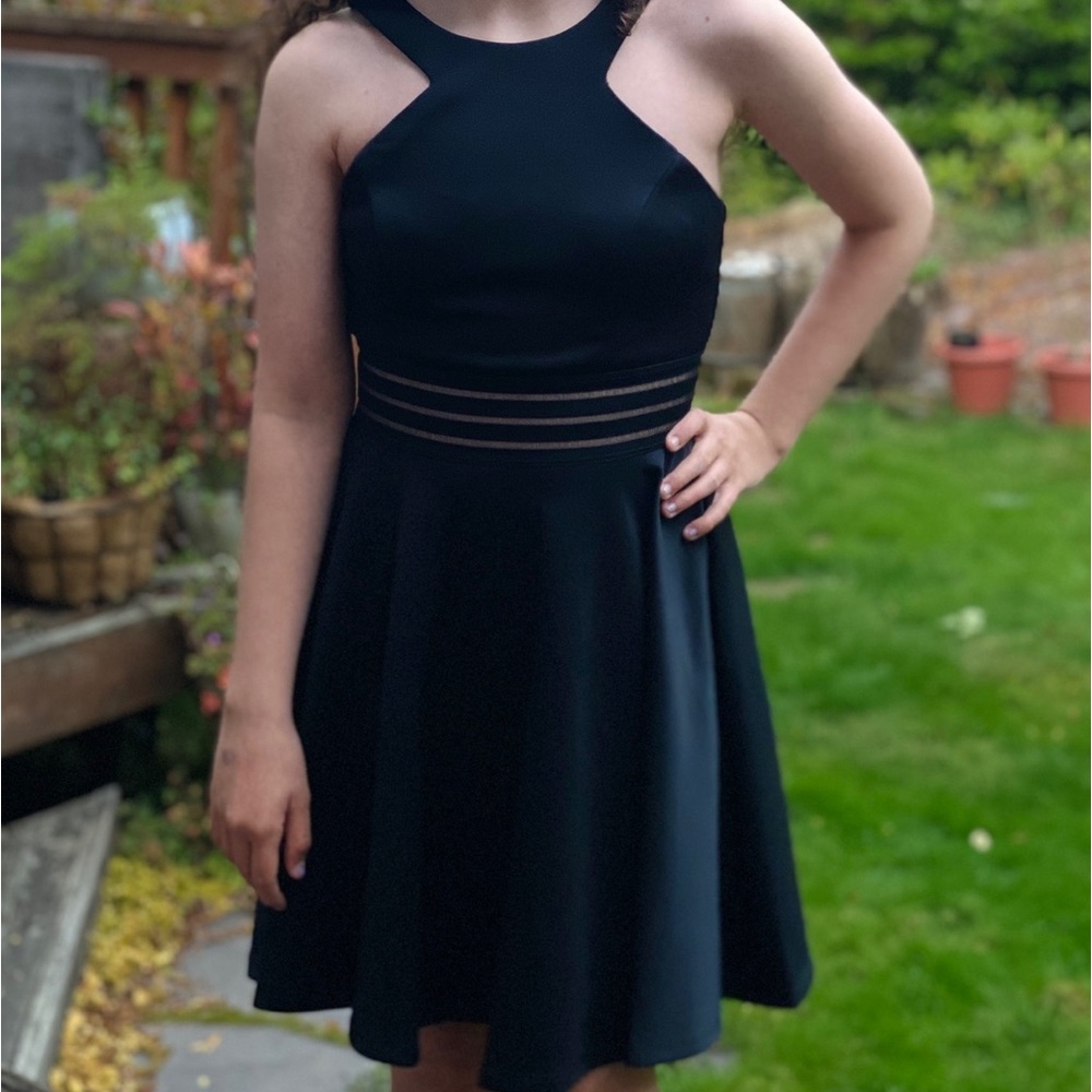Teen Short Formal Black Dress (HoCo/Homecoming)